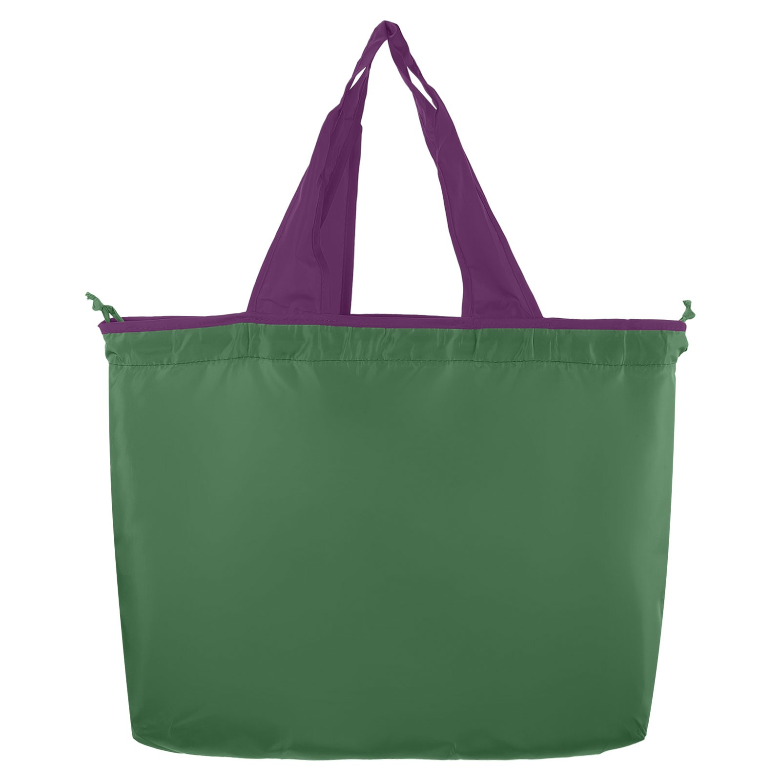 1Pcs 21″ x 16″ Washable Shopping Totes Fit in Pocket (Green)