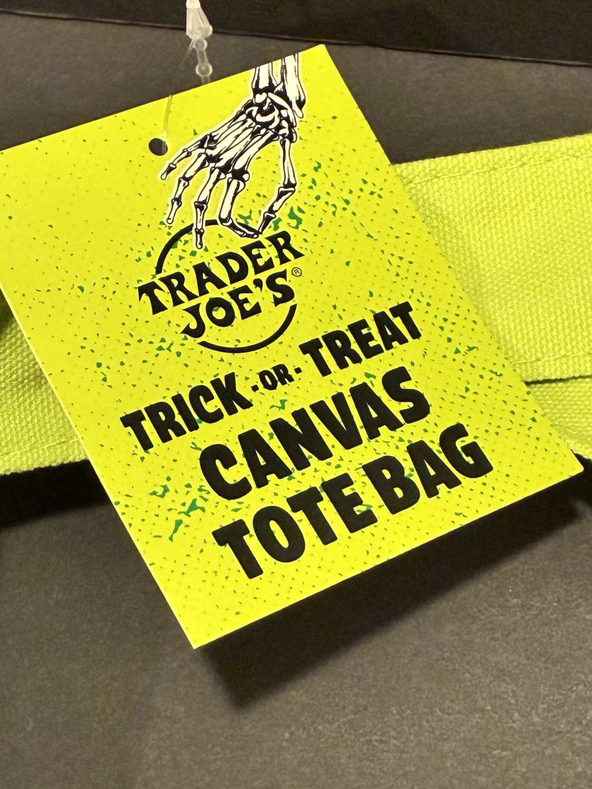 Trader Joe’s Halloween Mini Tote Bag 13 x 11 Inches Set Of 2 Lavender/Black New