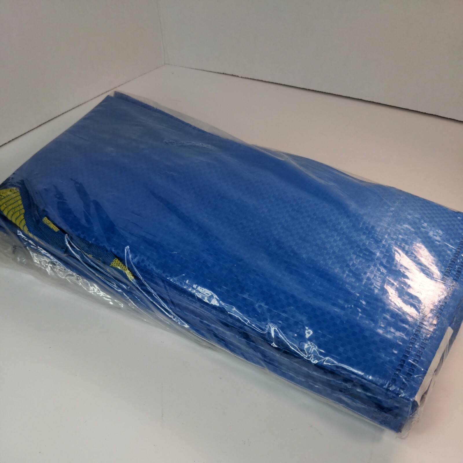 IKEA BLUE FRAKTA 10Pk MEDIUM BLUE SHOPPING LAUNDRY STORAGE BAG 10 GALLON NEW