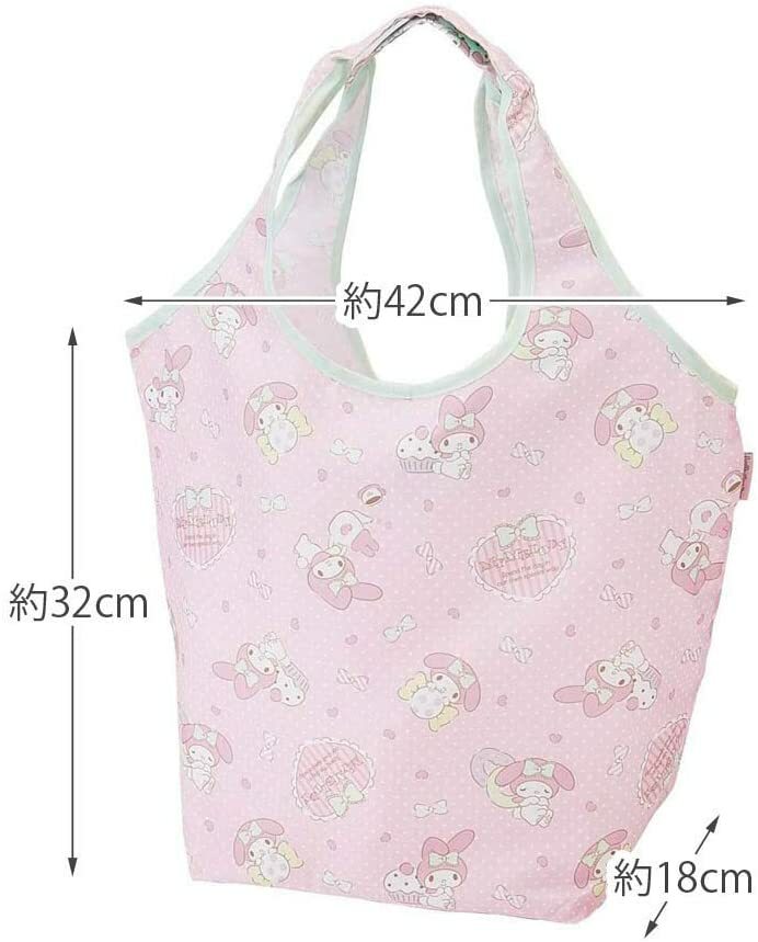 Skater Eco Friendly Tote Foldable Bag 13.5L Sanrio My Melody