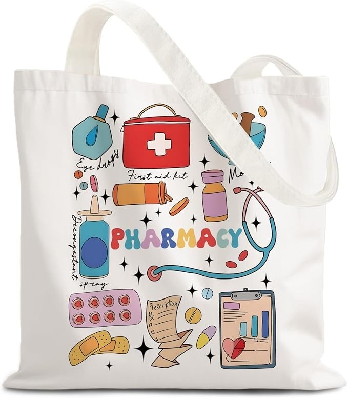 Reusable Grocery Tote Bag 15×20 Inch Polyester Canvas Shoulder Handles Shopping