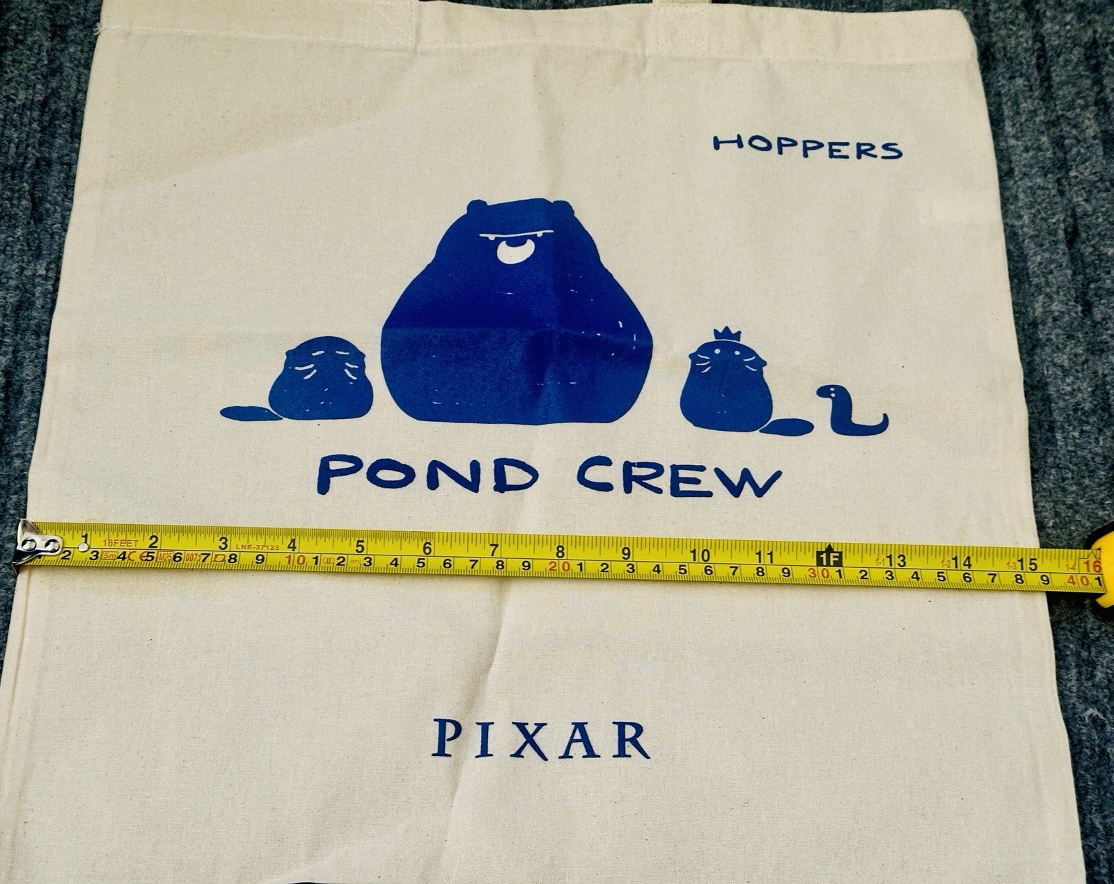 Pixar HOPPERS Movie Promo Tote Bag – POND CREW Mabel Beaver – NEW Rare
