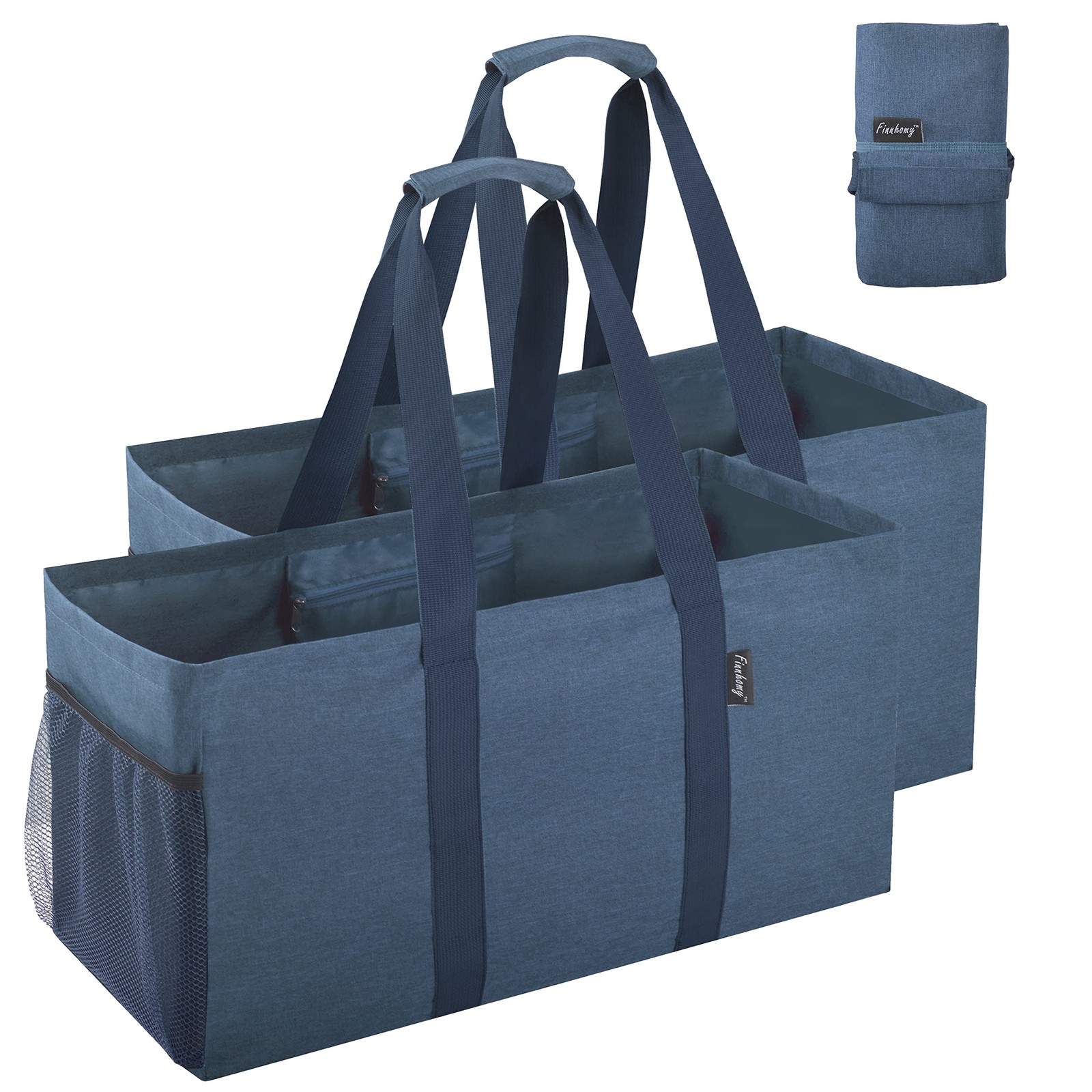 42L Extra Large Utility Tote Bag, Solid Oxford Fabric Storage Bag with Handle…