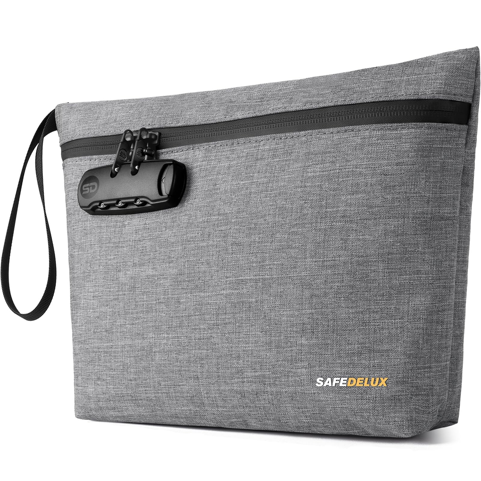 SafeDelux Smell Proof Bag, Odor Bag with 11.8 x 8.6 inches, Grey