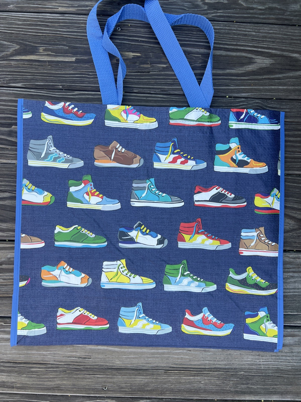 LARGE HomeGoods Shopping Tote Bag SNEAKERS 👟 Reusable Eco Friendly HTF