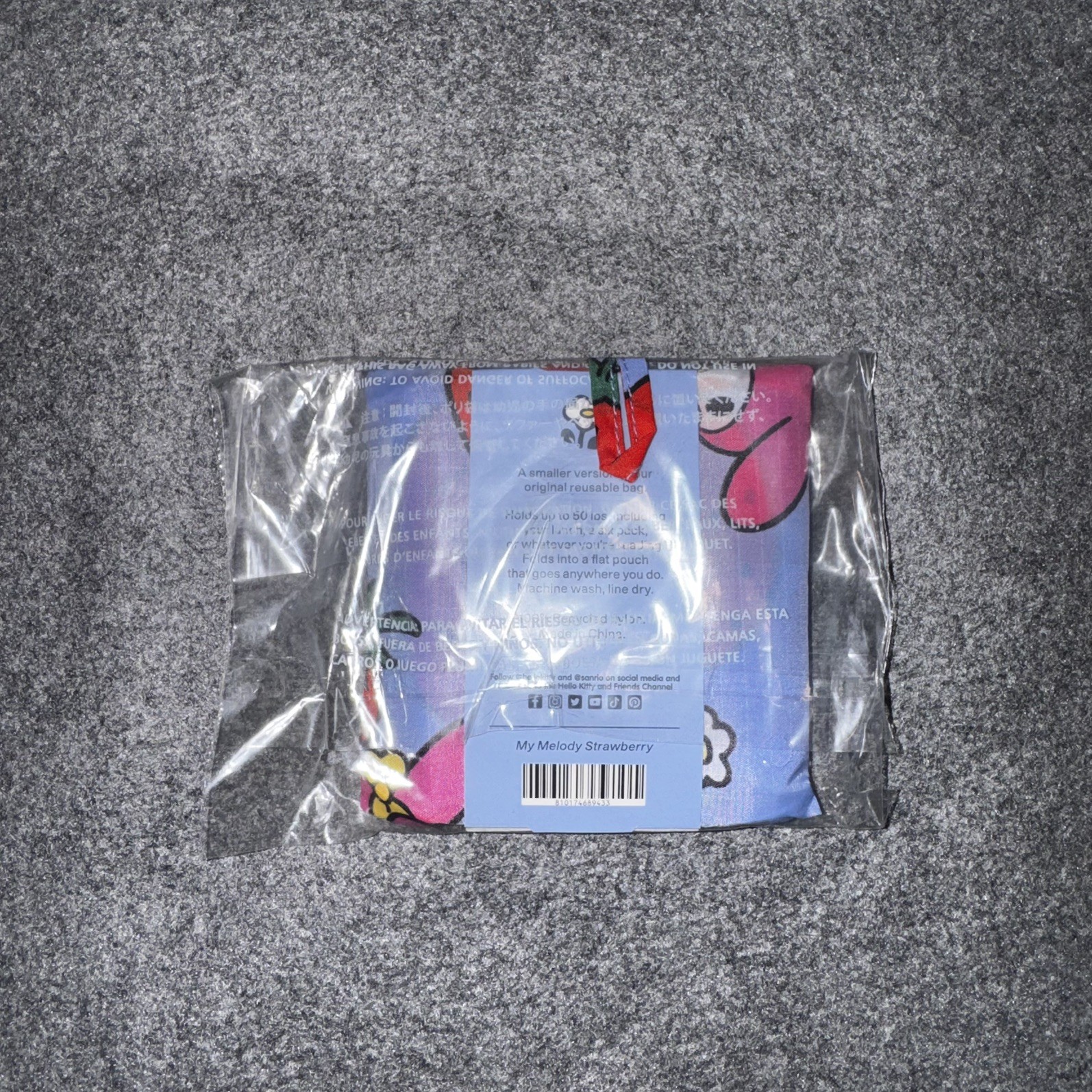 Baggu x Sanrio My Melody – Baby Baggu – My Melody Strawberry New