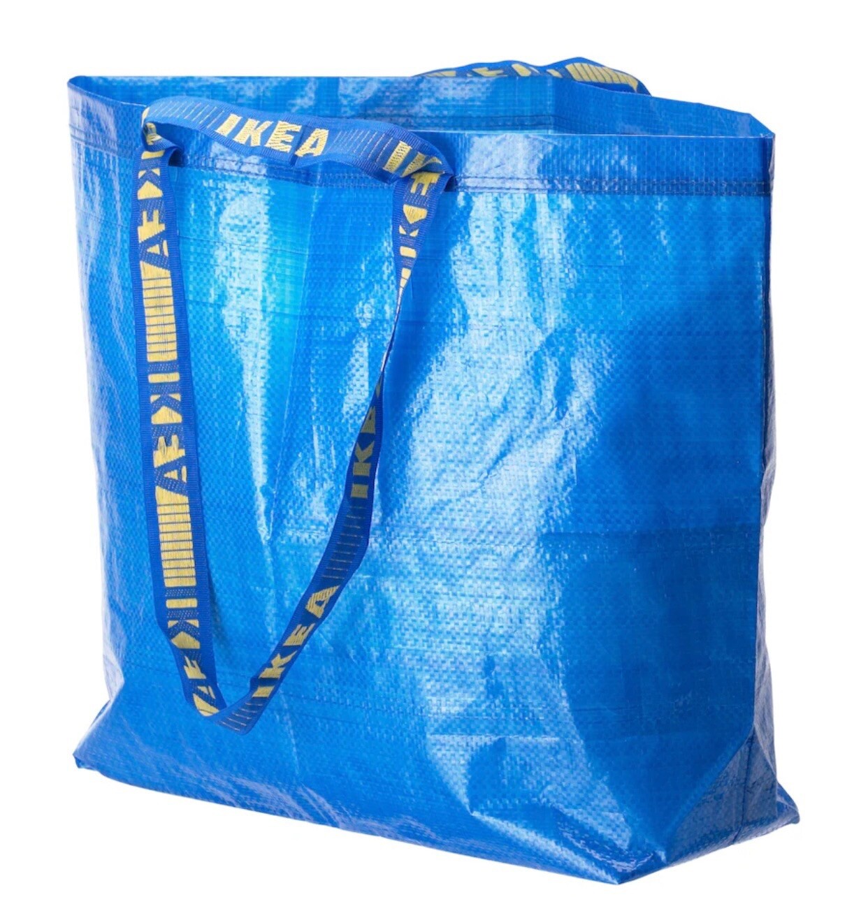 IKEA Medium Blue 17 ¾x7x17 ¾ “/10 Gallon Reusable Shopping Tote Carrier Bag