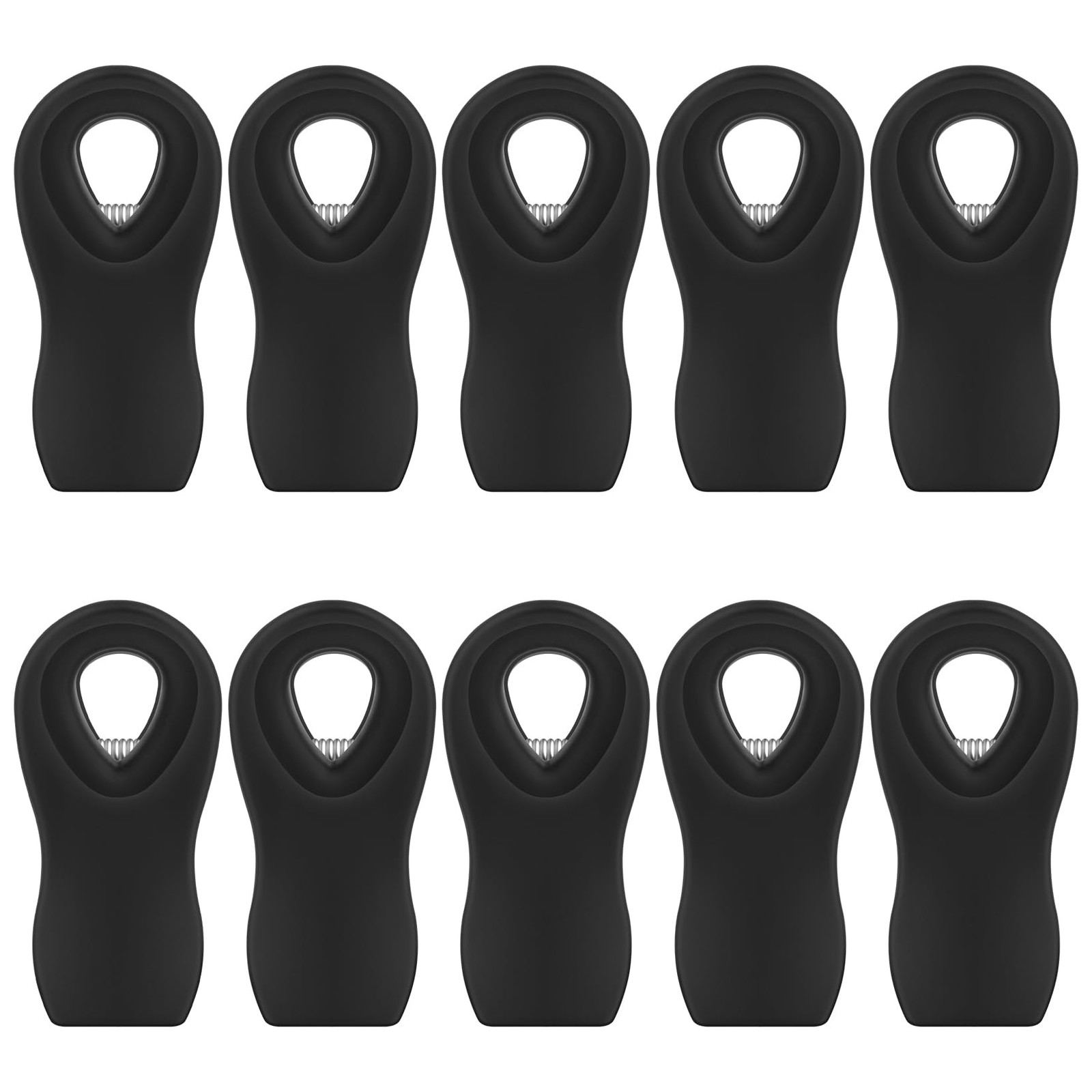 WUDIME 10PCS Magnetic Chip Clips Airtight Seal Reusable Black 2 inches,