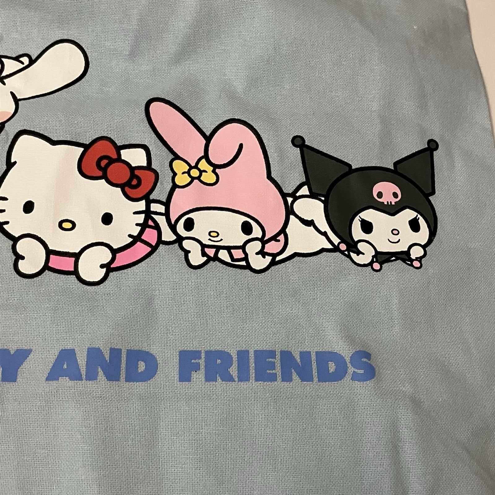 Primark Sanrio Hello Kitty Tote Bag Blue Cinnamoroll Kuromi My Melody Cloth New