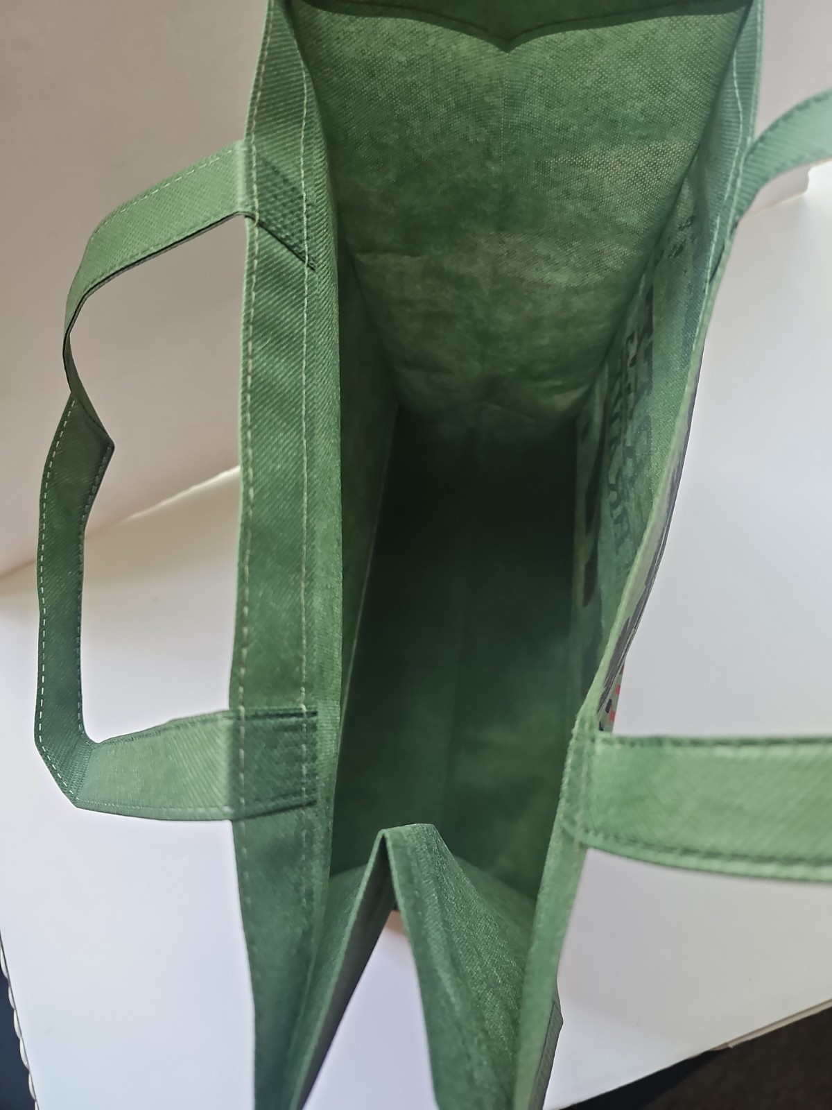 Home Of The FREE Reusable Shopping Tote Bag Size 6×14.5×14.5″ Green Multicolor