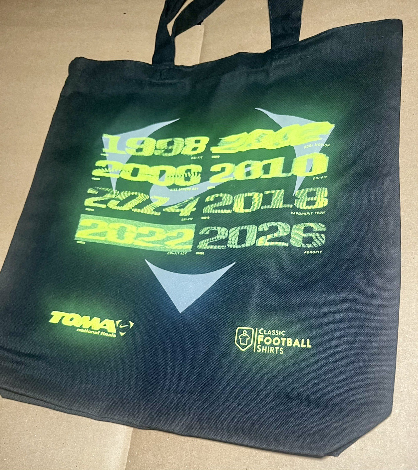 Nike TOMA Tote Hand Bag Black Cloth 100% Cotton Printed By LQQK Studio