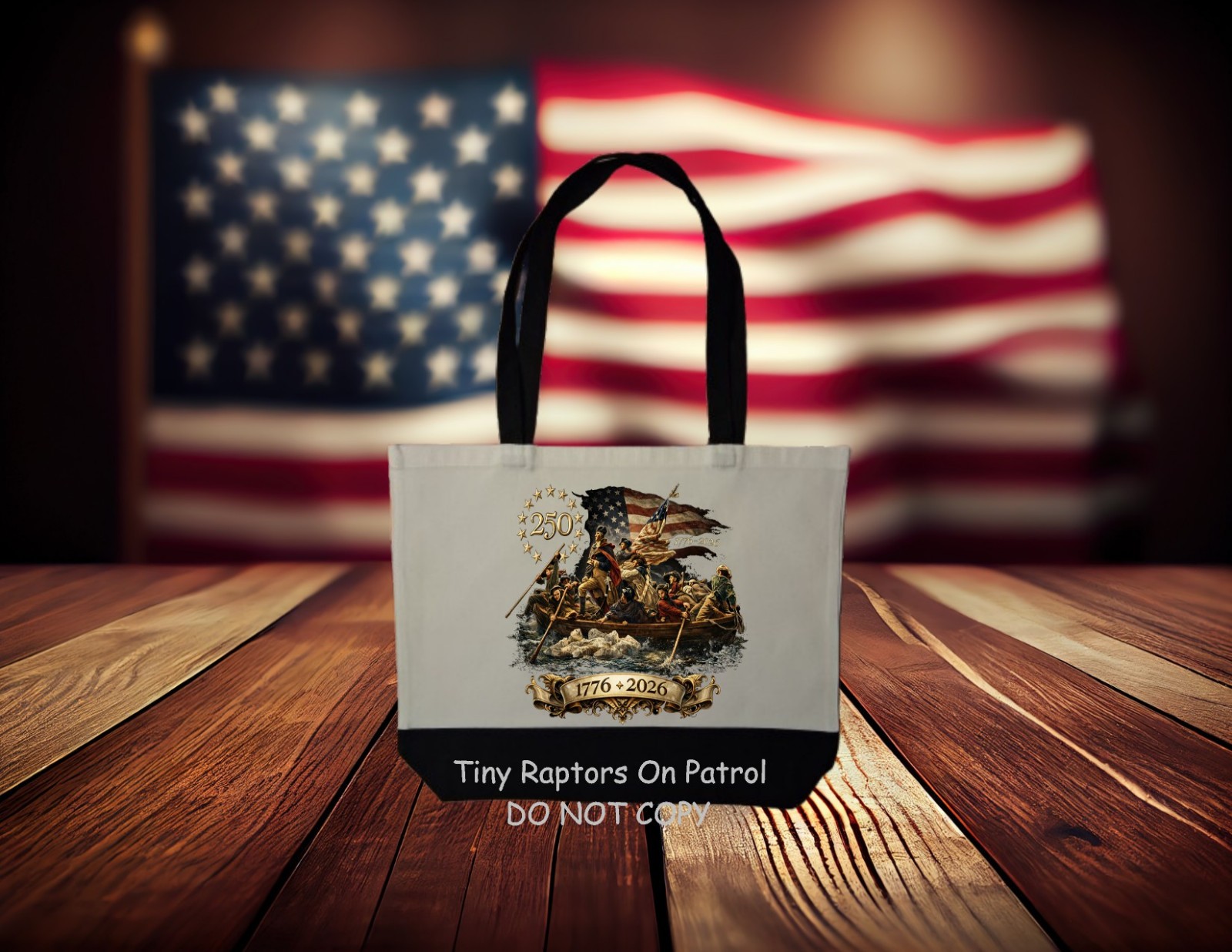 Patriotic 250 years ~ Canvas Tote Bag~FREE ship~shop~CHOICE~Reusable~Gift~USA