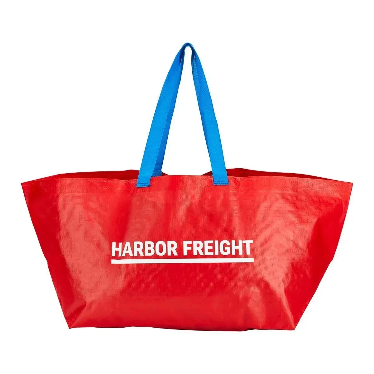Large Harbor Freight Shopping Bag ,Red, 21½ x 14 x 13¾, 19gallon,55 lb New 1PC