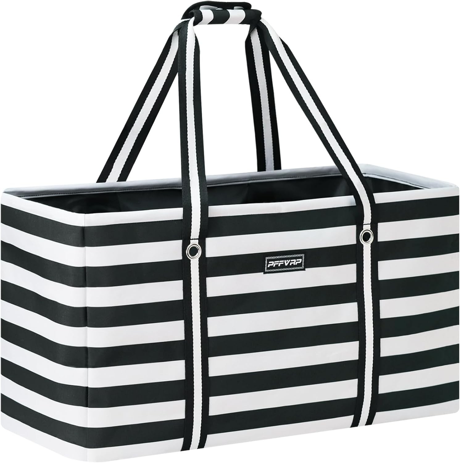 Stand Up Extra Large Utility Tote Bag Foldable Reusable Grocery Bags Metal Wire
