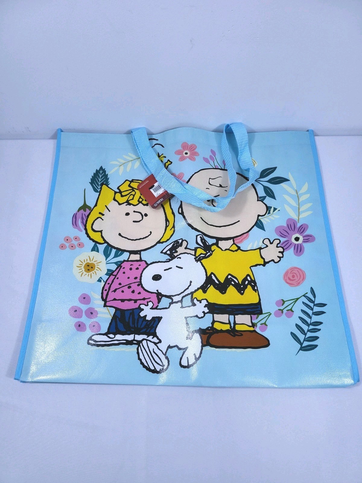 Peanuts Gang New Snoopy & Woodstock Reusable Shopping Bag Grocery Travel Bag