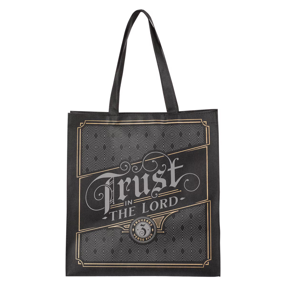 Reusable Shopping Tote Bag for Men & Women: Trust in the Lord Inspirational