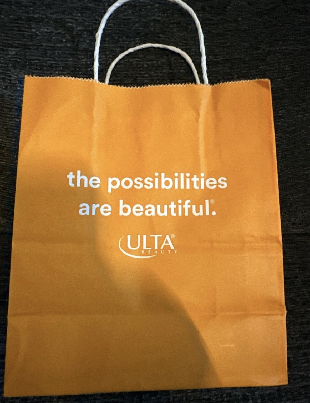 Ulta Beauty Small Orange Shopping Bag