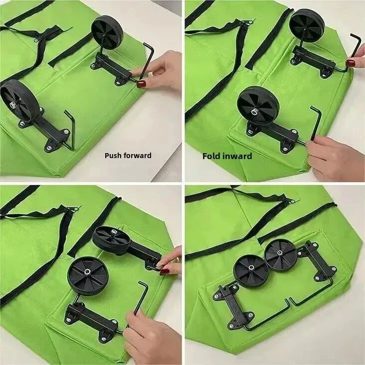 Foldable Shopping Trolley Bag – Wheeled, Reusable, Large, Eco-Friendly, Grocery