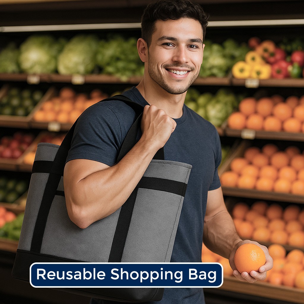 Large Insulated Tote for Hot Cold Lunch Food, Snacks, Wine, Beer – Cooler Bag