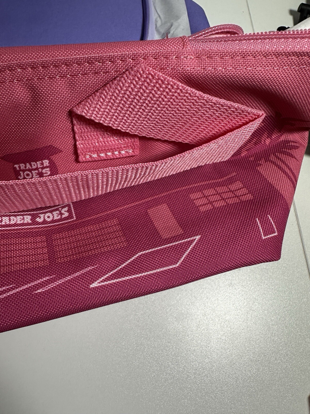 Trader Joe’s Valentines Day Mini Insulated Tote Bag Bundle Pink & Lavender