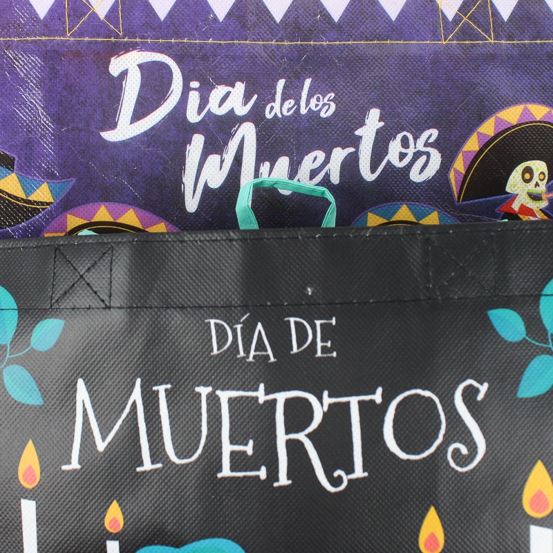 Lot 2 Day Of The Dead Reusable Shopping Bags