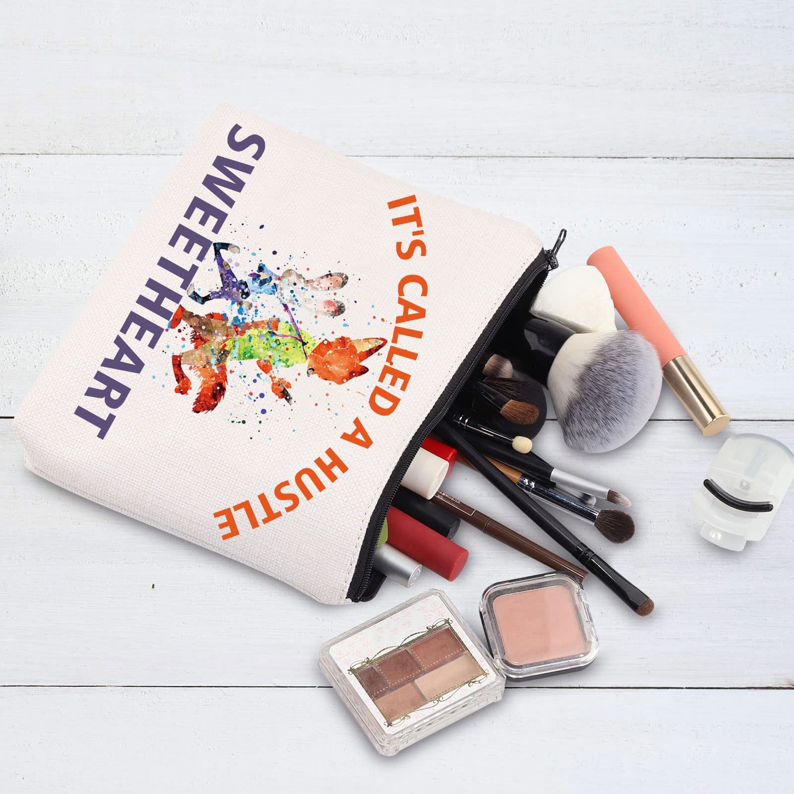 BWWKTOP Nick & Judy Cosmetic Makeup Bag Cartoon Movie Fans Called Hustle