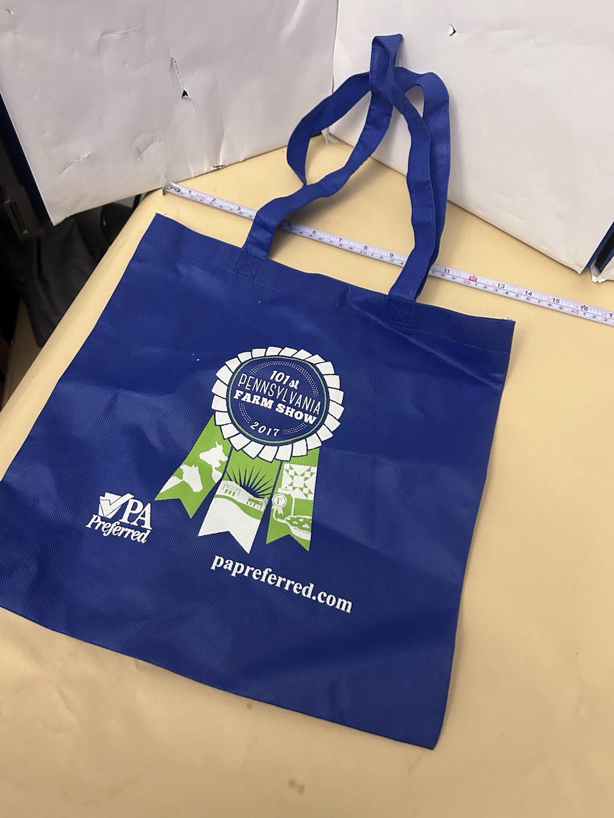 101st PA Farm Show 2017 Reusable blue cloth bag