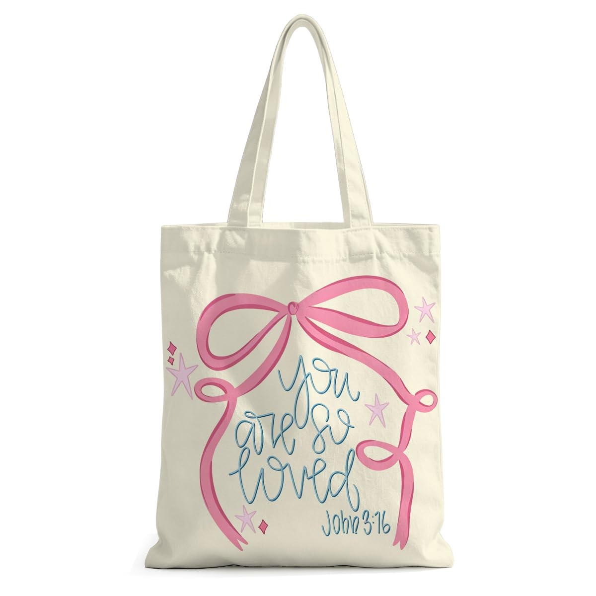 Religious Canvas Tote Bag, Inspirational Christian Gifts for Women Daughter N…