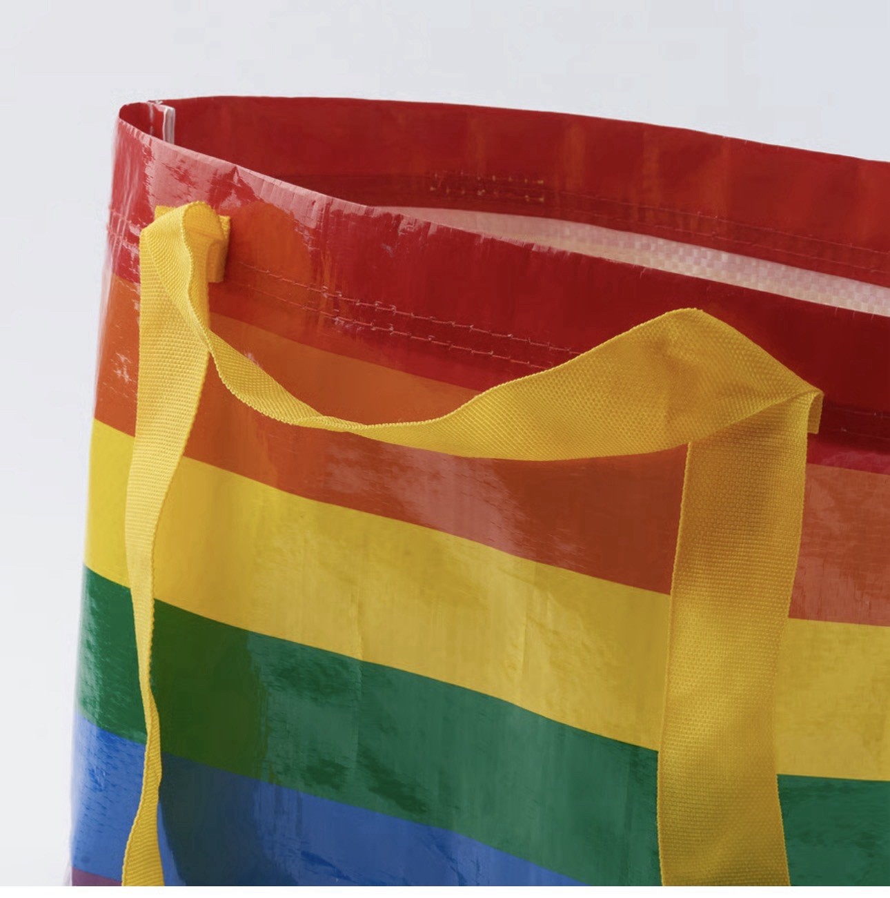 SET of 3 Ikea STORSTOMMA Small Reusable Shopping Bag Rainbow LGBTQ+ Pride New