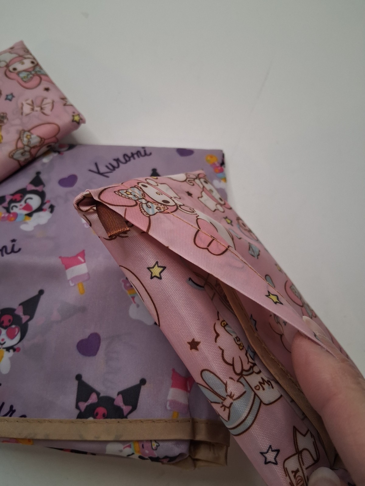 3 Reusable Grocery Bags Shopping Bags HK SANRIO Foldable My Melody Kuromi New