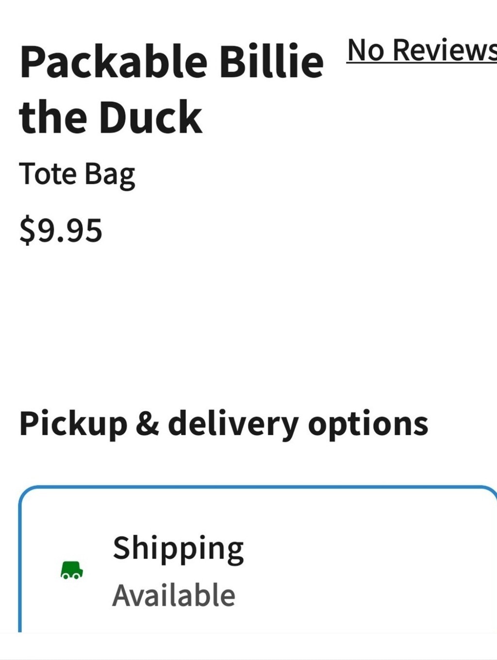 Billie The Duck Packable Bag Blue Gingham Member Exclusive ’26 BATH & BODY WORKS