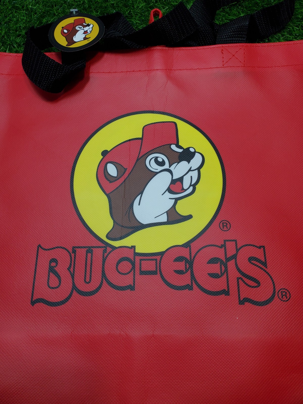 Buc-ee’s Reusable Grocery Travel Tote Bag Beaver Logo 🔴 New with Tags