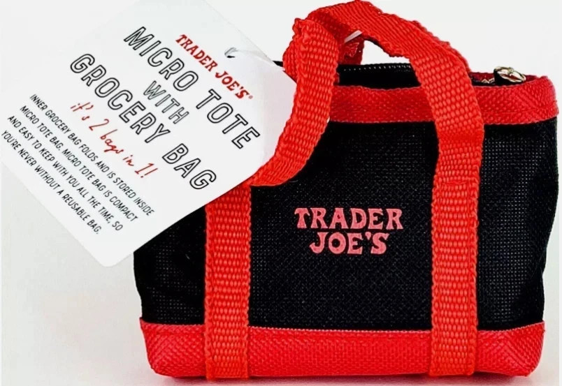 3Pc Combo of Trader Joe’s 7 Gal Blk/Red Insulated + Cheese Tote + Micro