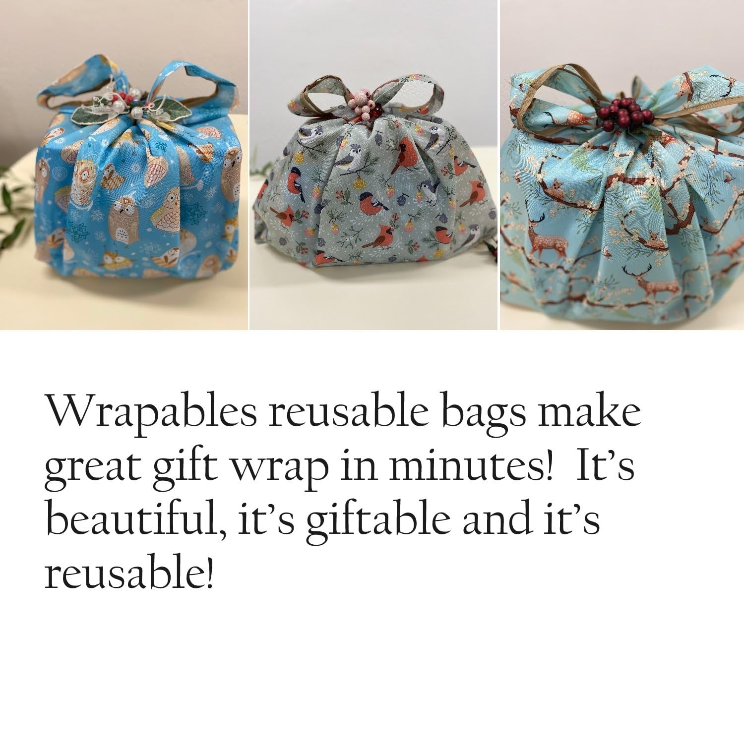 2 PCS Large Small Foldable Tote Nylon Reusable Grocery Bag Shopping Carrier