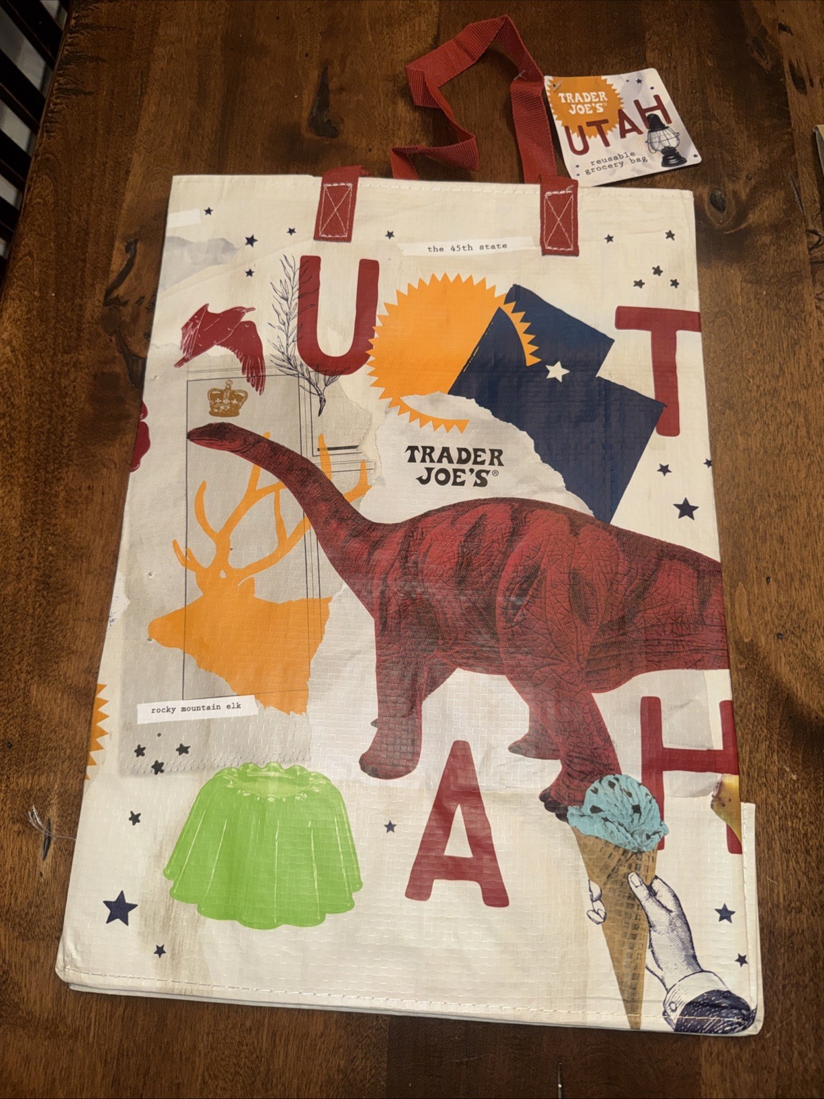 Trader Joe’s Utah Regional Reusable Shopping Tote Bag 45th State