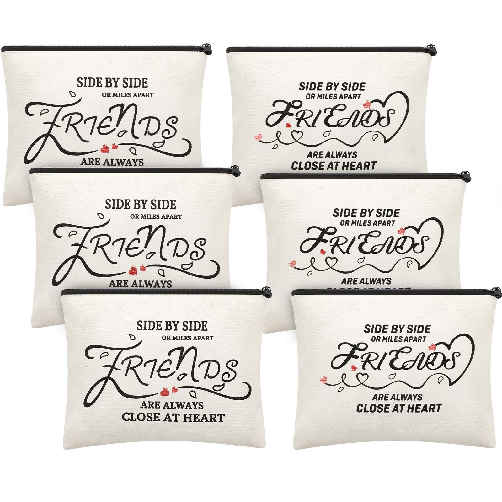 Weewooday 6 Pieces Friendship Gifts for Women Good Friends Makeup Beige