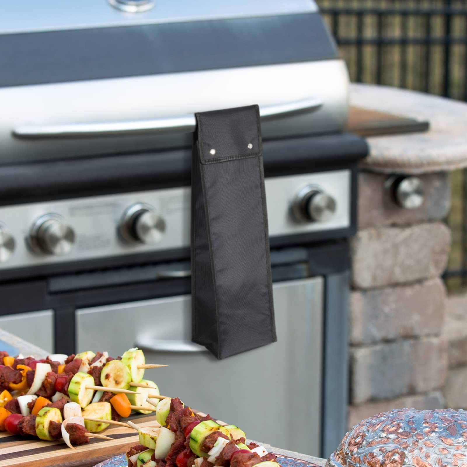 Amylove 1 pcs Grill Utensil approx. 6 inches x 6 x 20 inches, Black