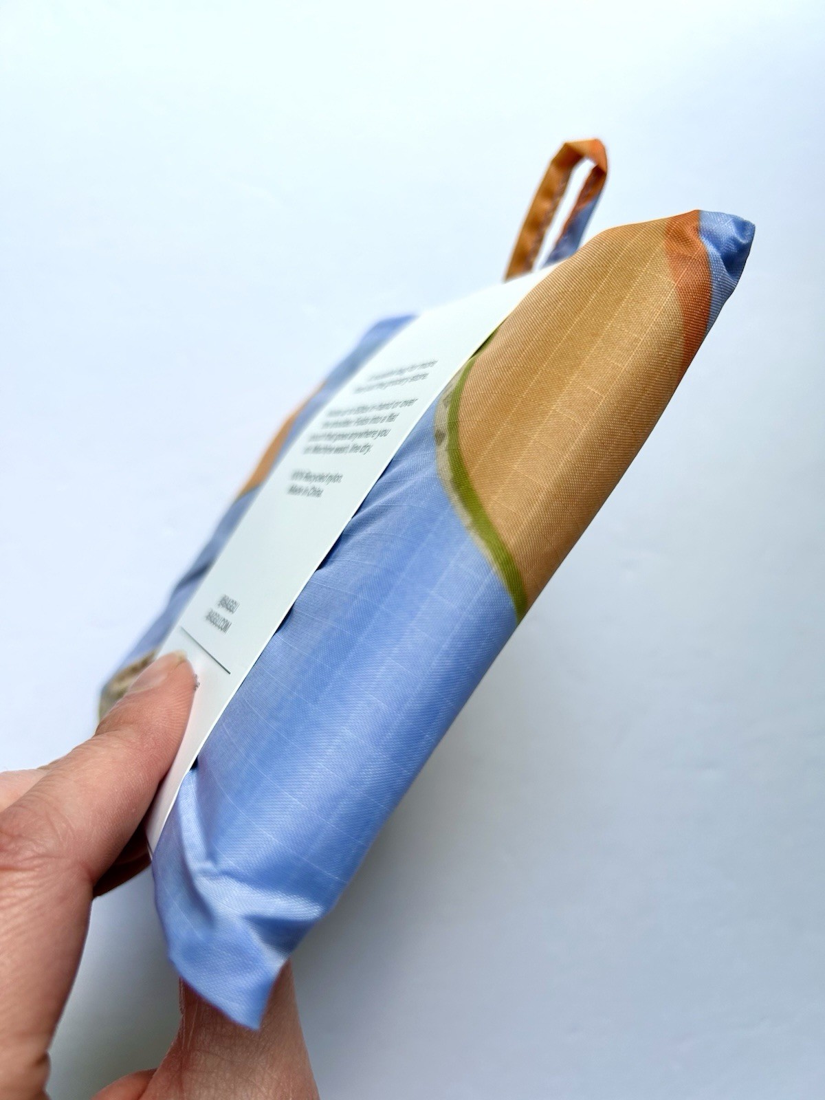 NEW! Baggu STANDARD BAG in “Cantaloupe Blue” — Recycled Nylon, SOLD OUT + RARE!