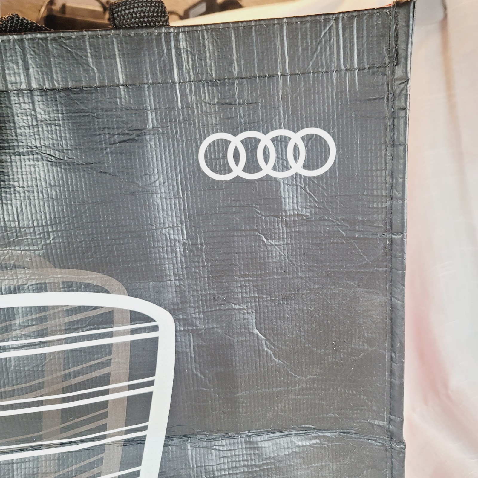 Audi Reusable Bag Graphic Printed Tote Eco-Friendly Luxury Car Shopping 15x12x7