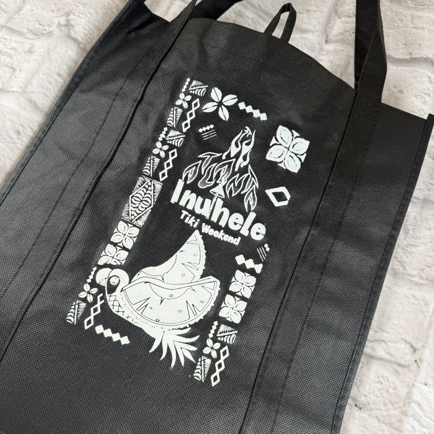 2022 Inuhele Tiki Weekend Canvas Tote Atlanta Georgia Reusable Bag