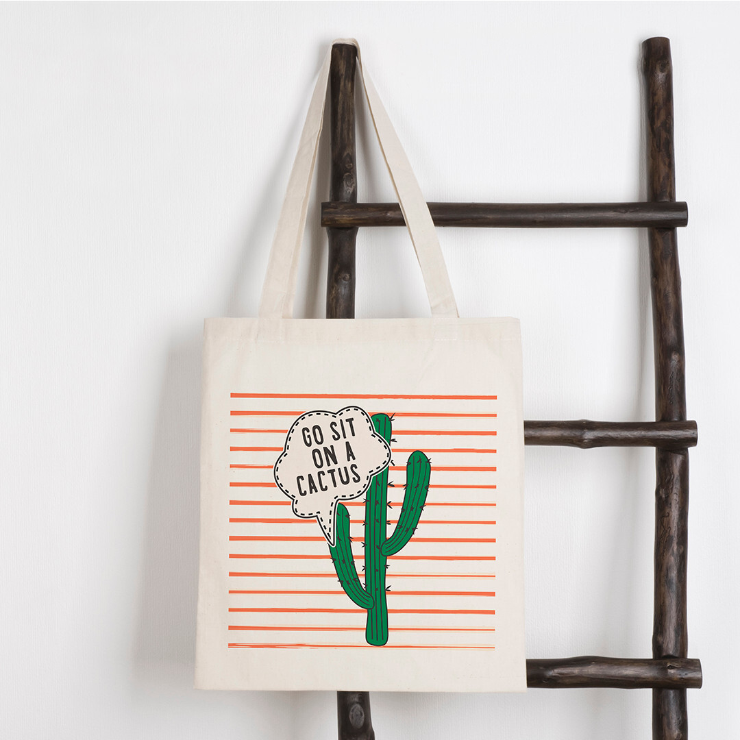 Pack Of 10 Cotton Shopper Bags 100% Natural Long Handles CM 38×42