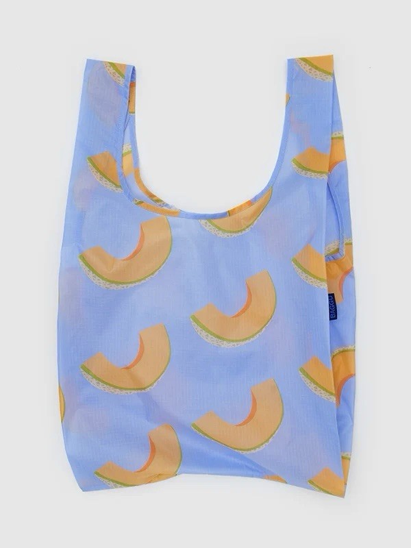 NEW! Baggu STANDARD BAG in “Cantaloupe Blue” — Recycled Nylon, SOLD OUT + RARE!