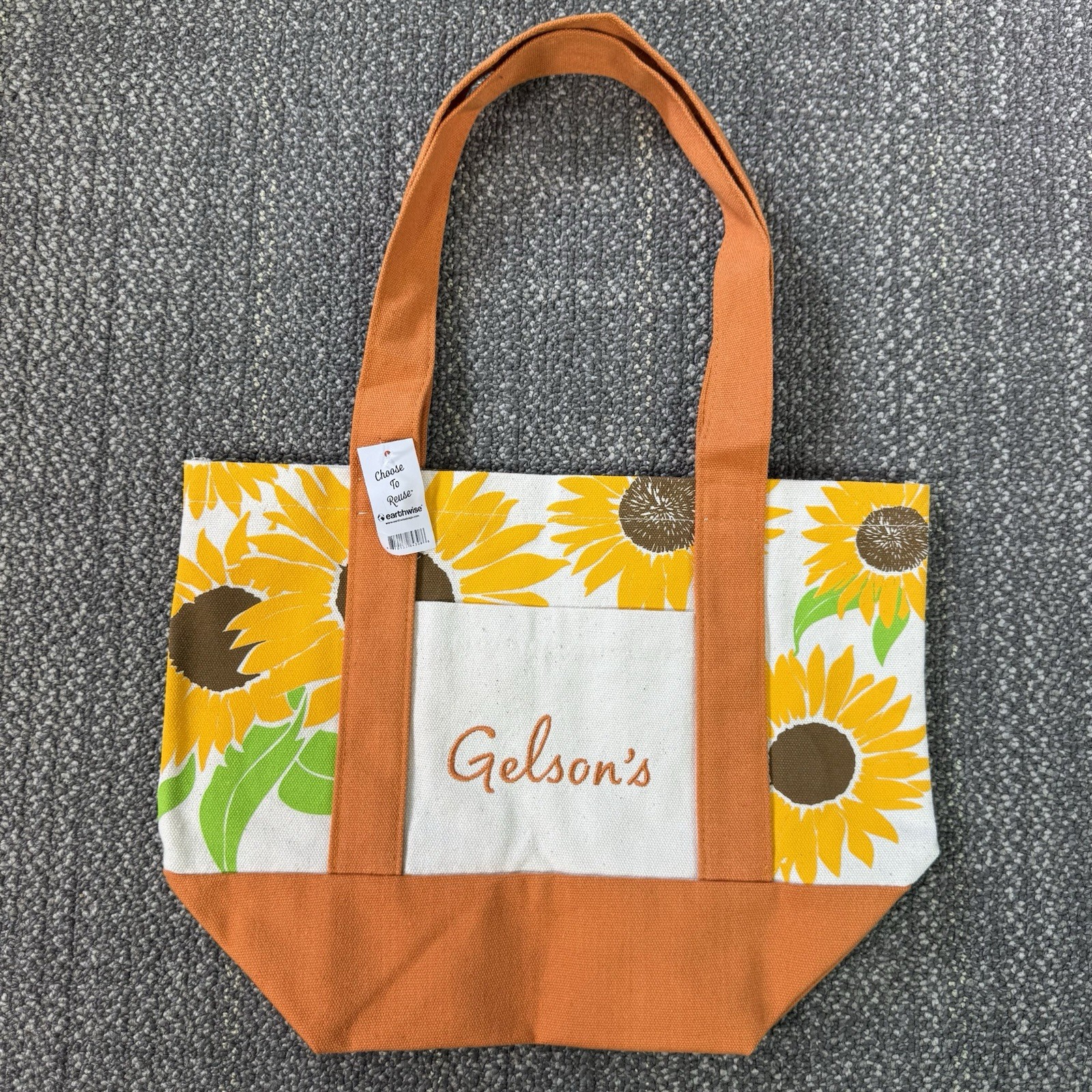 Gelson’s Earthwise Mini Canvas Tote Bag Sunflower 2025 Limited Edition So Cal