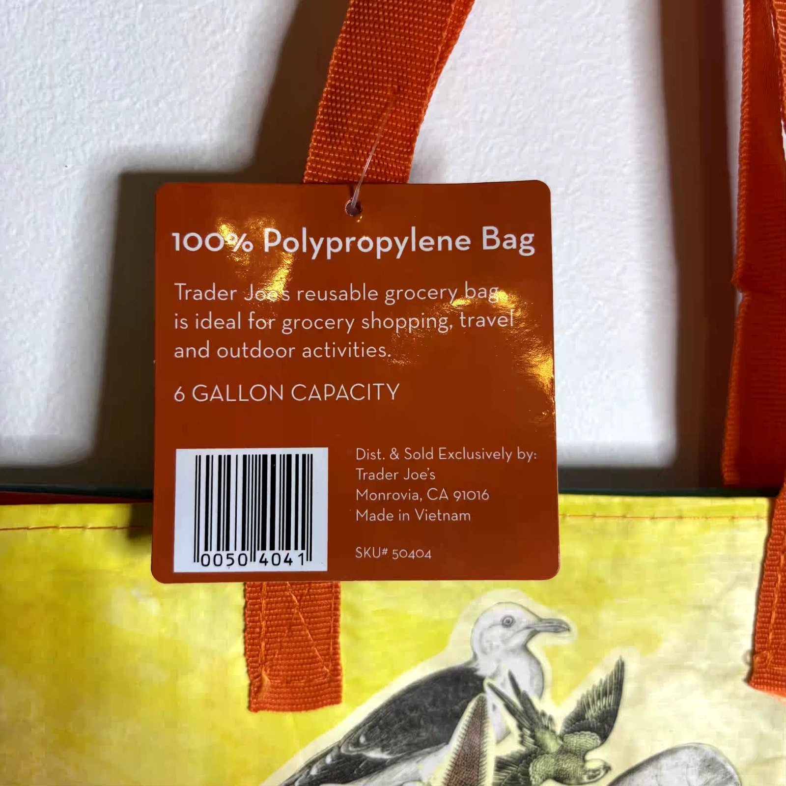Trader Joe’s Florida Sunshine State Citrus Orange Tote Bag Reusable Shopper NWT!