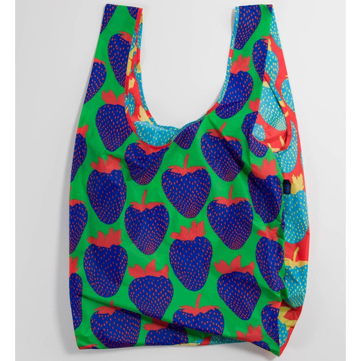 NWT Baggu BIG Reusable Bag Electric Strawberry Mix US seller Sold Out Rare H2F