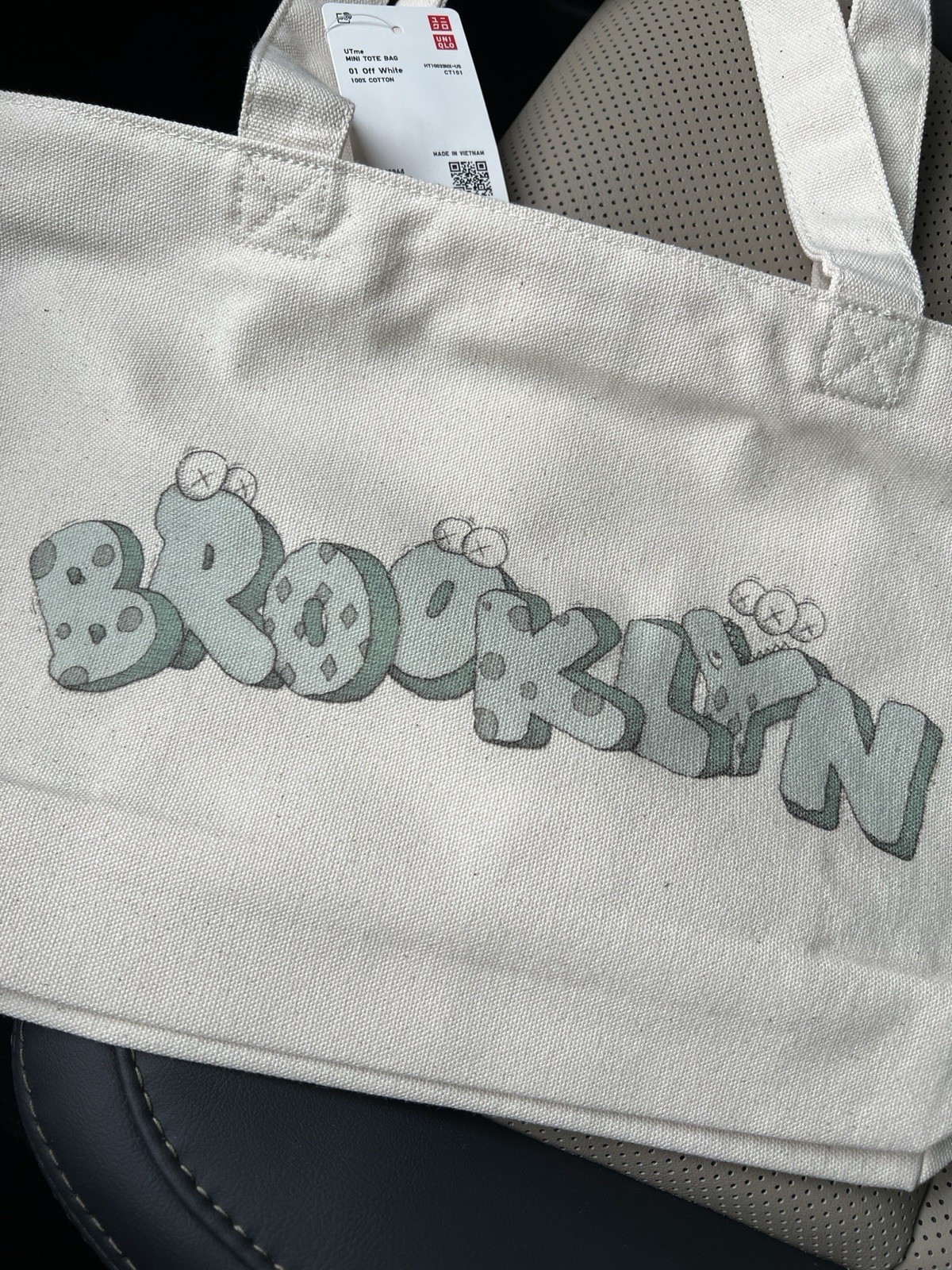 KAWS x UNIQLO BROOKLYN Small Tote Bag – Williamsburg Exclusive NEW IN HAND!