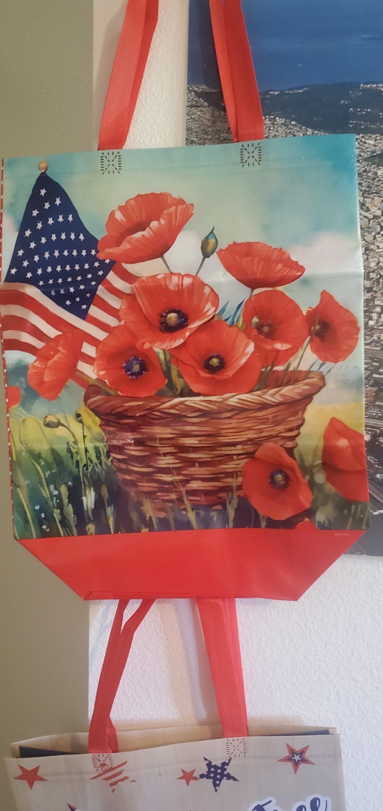 4 reusable Summer shopping bags foldable new Different Designs For One Low Price