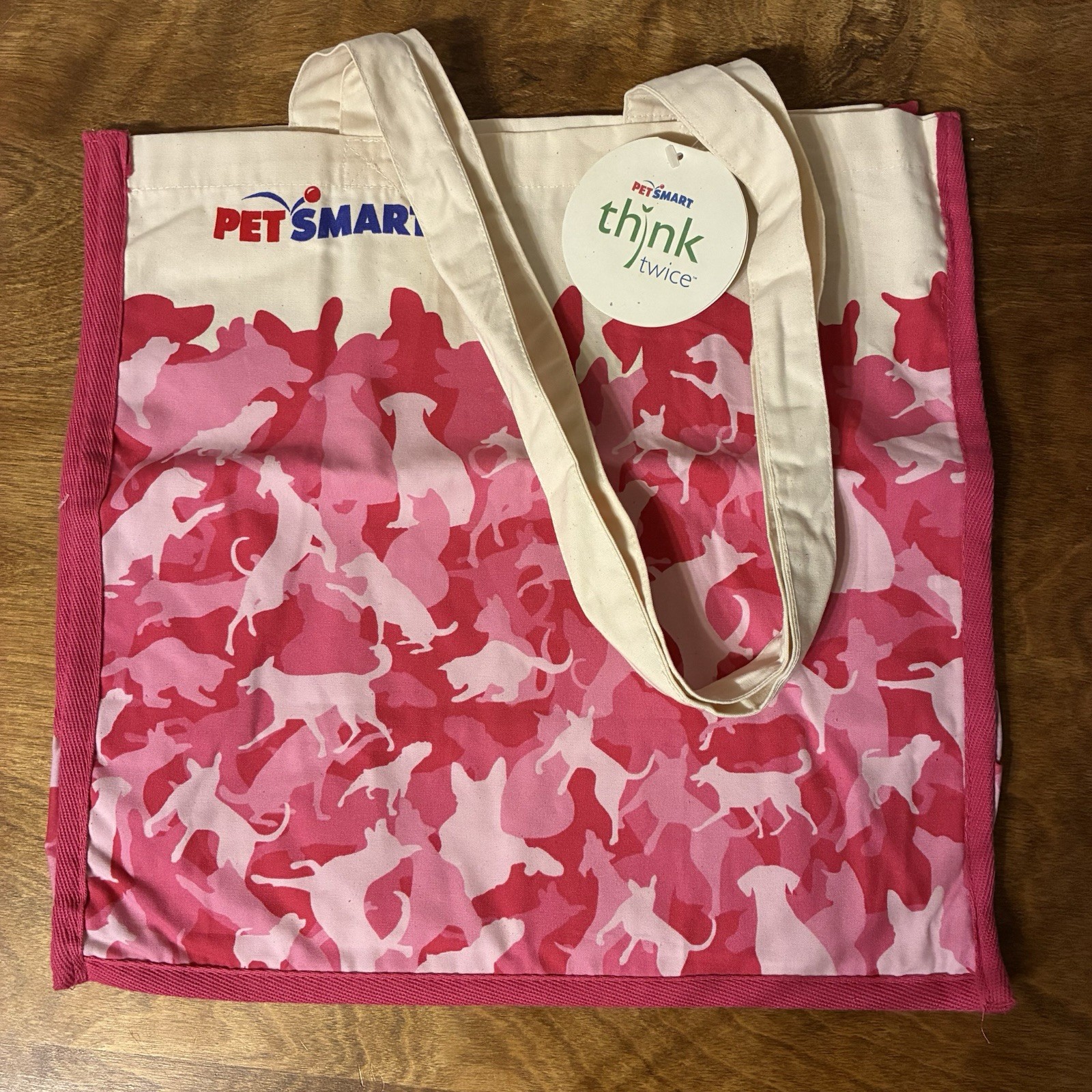 Petsmart Think Twice Bag Dog Cat Tote Grocery Reusable NEW