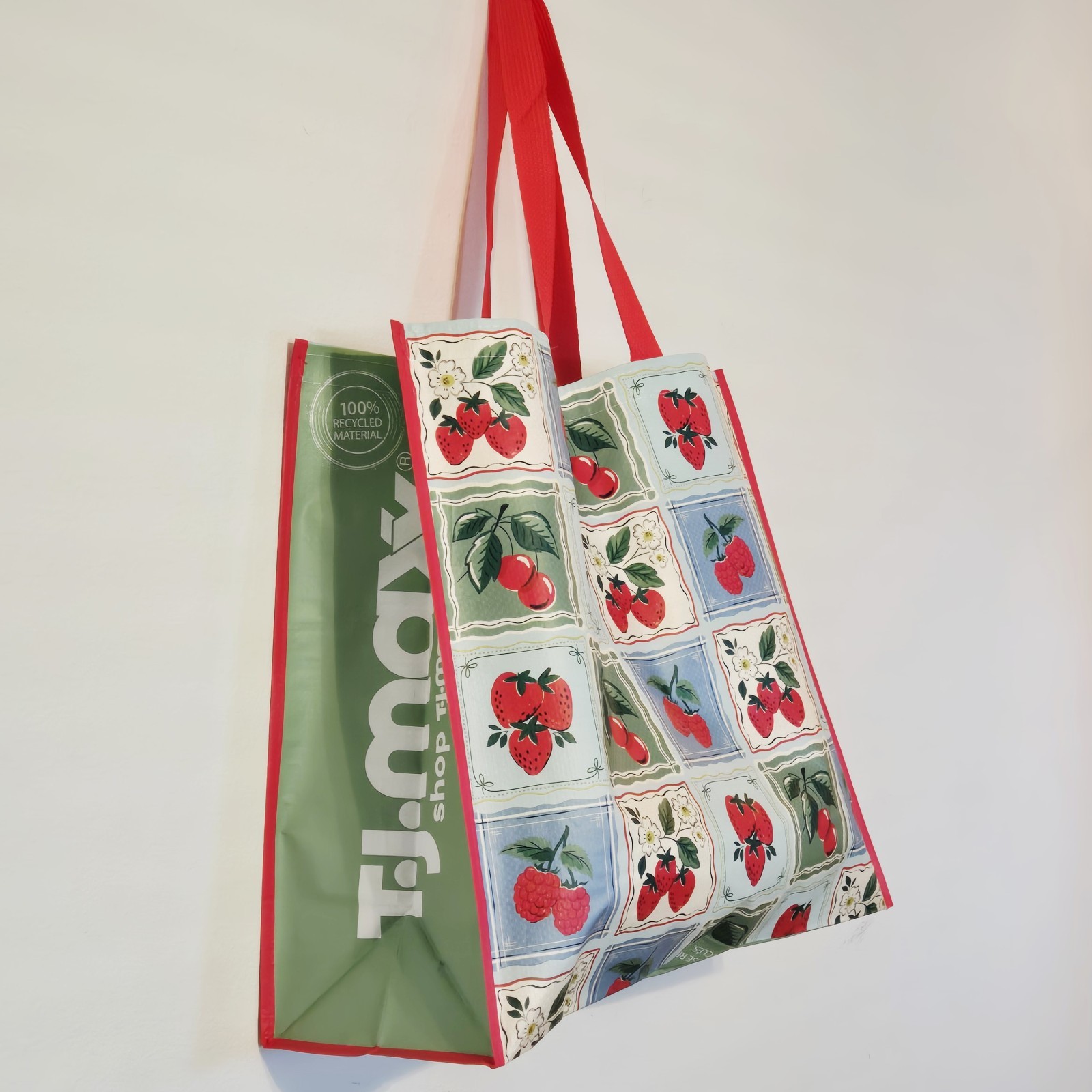 Strawberries Strawberry Blossom Raspberries Cherries Gift Bag New TJMaxx