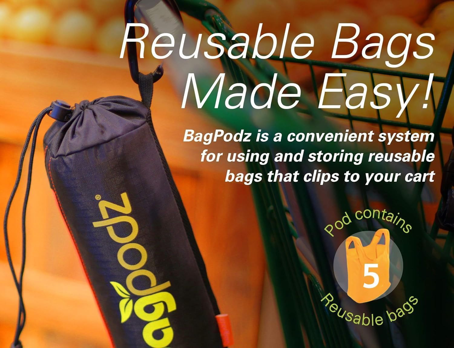 Sturdy Reusable Grocery Bags Foldable and Washable – Made from Ripstop Nylon Hol